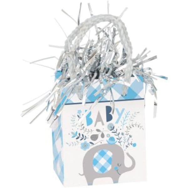 Blue Baby Elephant Balloon Weight