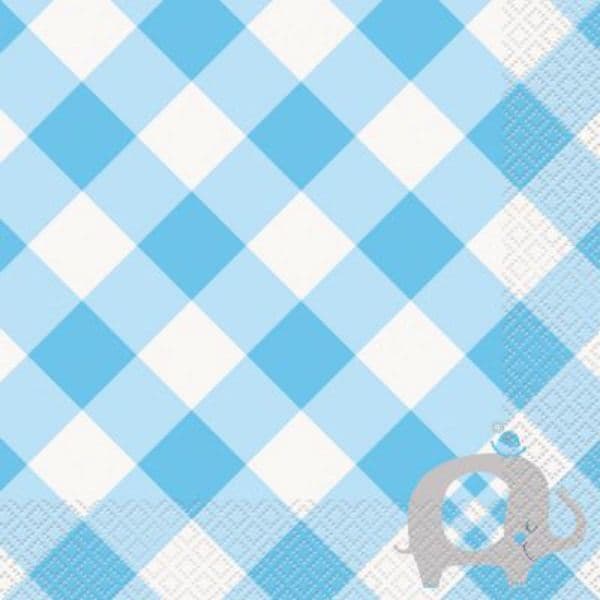 Blue Baby Elephant Paper Napkins 16pck