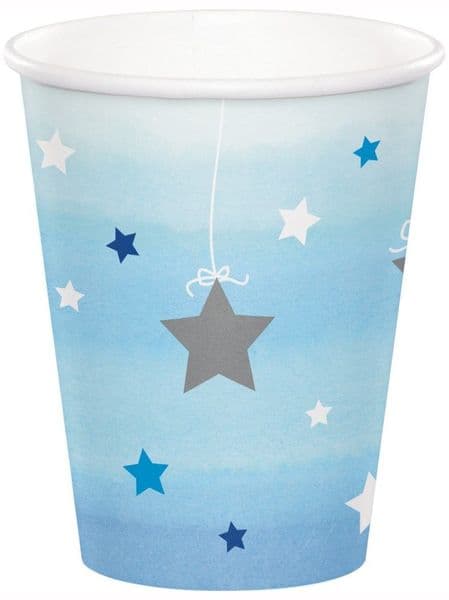 Blue Twinkle Little Star Paper Cups 8pck