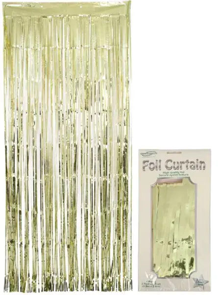 Gold Metallic Door Curtain 2.4m