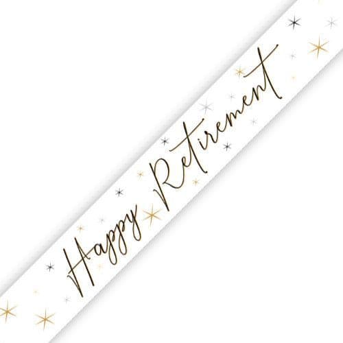 Happy Retirement Foil Banner