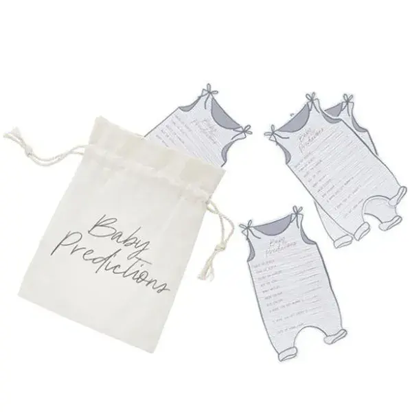 Hello Little One Baby Prediction Cards & Canvas Bag