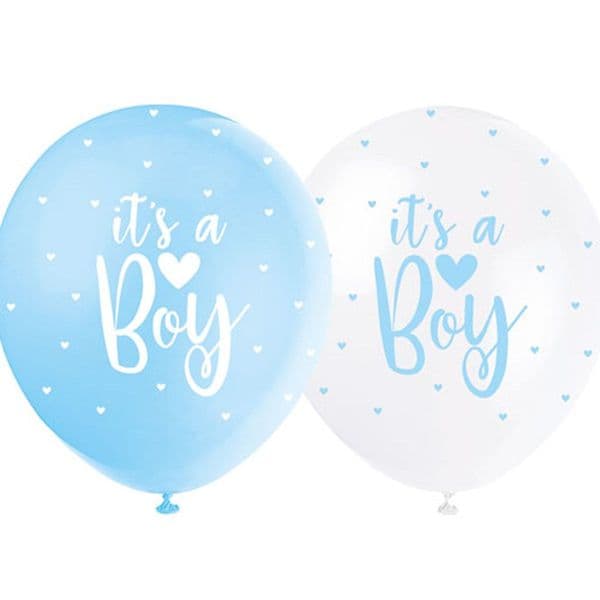 It's A Boy Blue and White 12