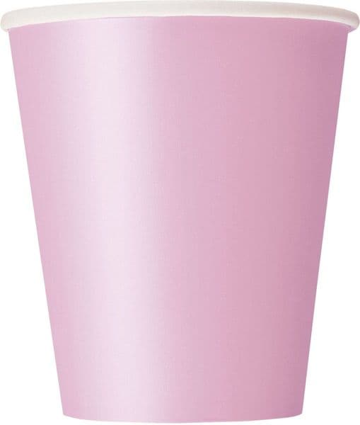 Light Pink Paper Cups 8pck
