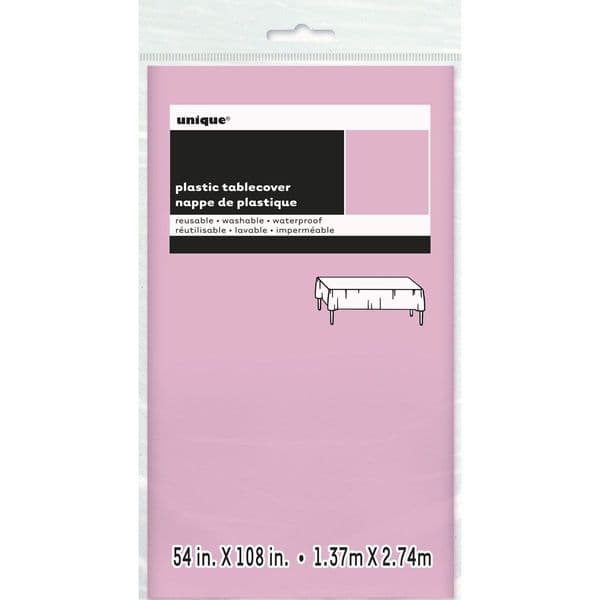 Light Pink Reusable Plastic Tablecover
