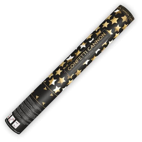 Metallic Gold Stars 40cm Confetti Cannon