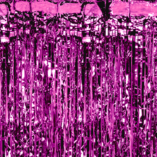 Metallic Magenta Pink Door Curtain 90x 250cm