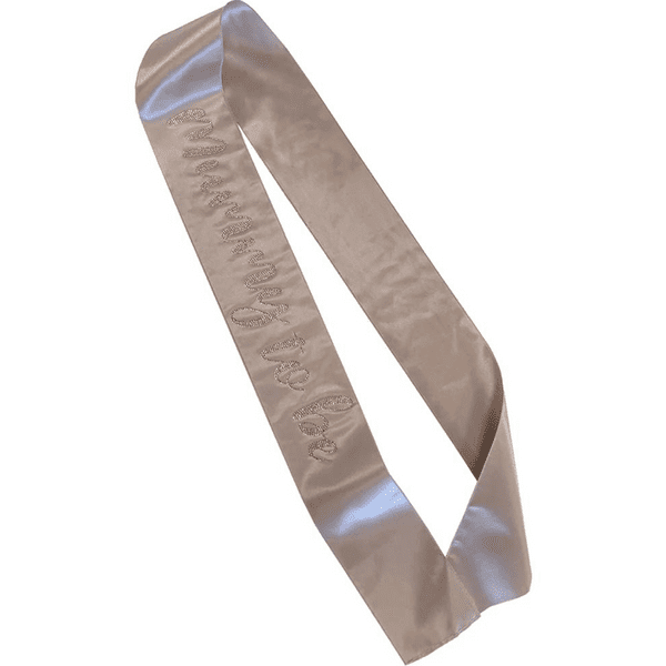 Mummy To Be Sash Nude and Rose Gold
