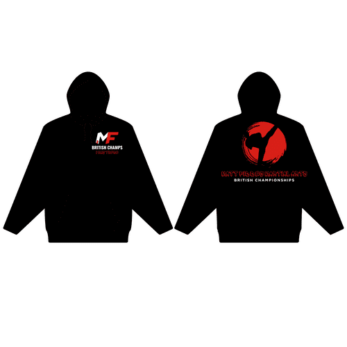Clearance - British Championship Hoodie Red / Black