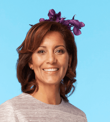 Amethist Orchid fascinator
