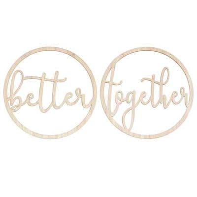 Better Together Wedding Chair Signs SOLD OUT