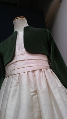 Dark green velvet bolero jacket £65 now £32.50