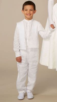 Flat fronted trousers