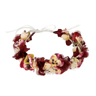 Flower girl  yellow circlet head dress