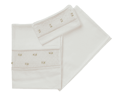 Hand embroidered pram cover was £75 now £10