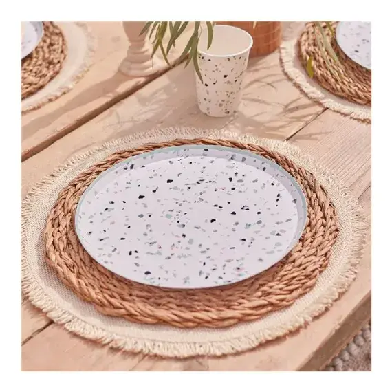 Mint Terrazzo Eco Paper Plates - 25cm (8pk) SOLD OUT
