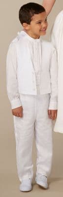 Page boy linen waistcoat