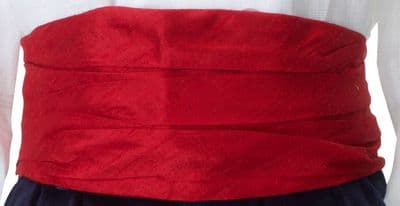 Red silk sash