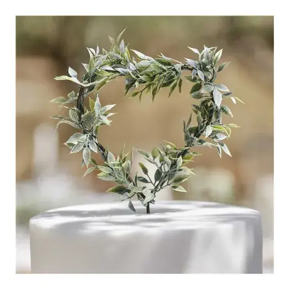 Secret Garden Artificial Rosemary Heart Cake Topper SOLD OUT