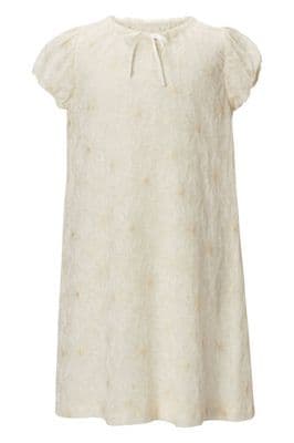 Silk  lace flower girl dress