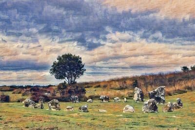 Beaghmore Stone Circles Greetings Card