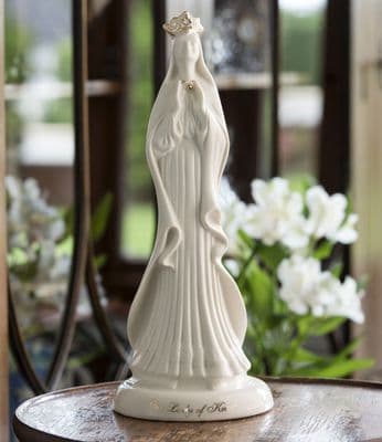 Belleek China Our Lady Of Knock Statue
