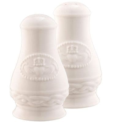 Belleek Claddagh Salt and Pepper Set