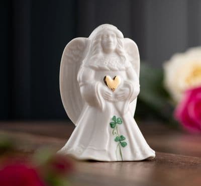 Belleek Classic Sending Love Angel Ornament