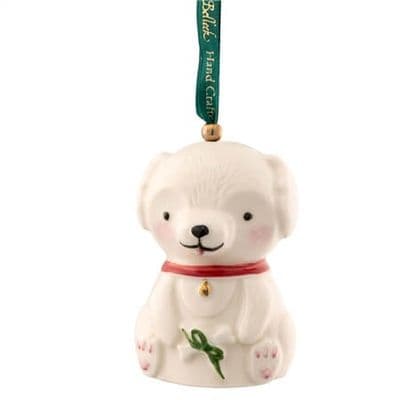 Belleek Doggy Christmas Ornament