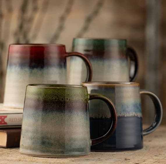 Belleek Living Aura Mugs Set of Four