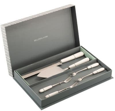 Belleek Living Erne Pastry Set