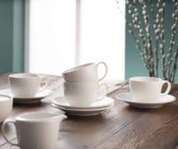 Belleek Living Erne Teacup & Saucer Set of 4
