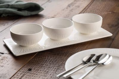 Belleek Living Erne Three Bowls Set
