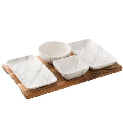 Belleek Living Marbled Tapas Set