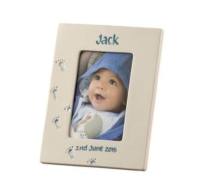 Belleek Living Personalised Baby Frame Boy