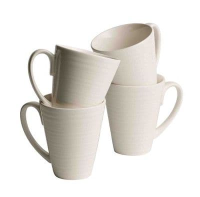 Belleek Living Ripple Mugs Set of 4