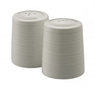 Belleek Living Ripple Salt and Pepper Set