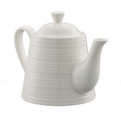 Belleek Living Ripple Teapot For One