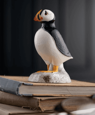 Belleek Puffin Ornament