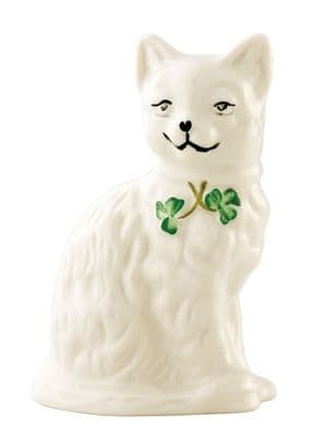 Belleek Quizzical Cat