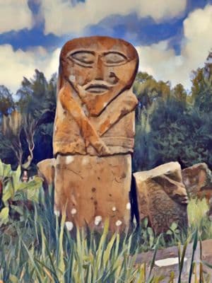 Boa Island Figure Greetings Card