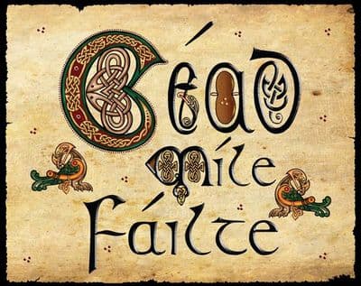 Céad Míle Fáilte Metal Sign
