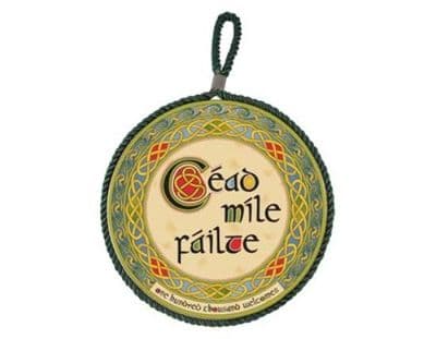 Céad Míle Fáilte Wall Plaque Pot Holder