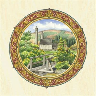 Celtic Blank All Purpose Greetings Card - Glendalough