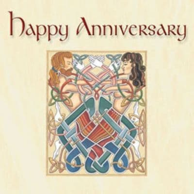 Celtic Greetings Card Happy Anniversary