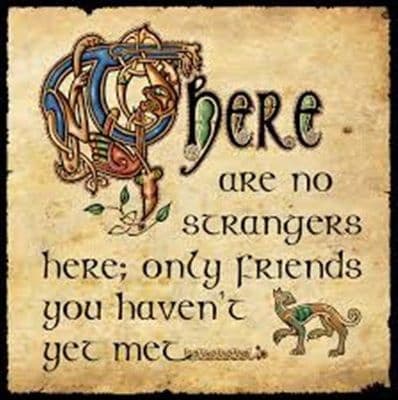 Celtic Greetings Card Irish Quote