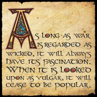 Celtic Greetings Card - Oscar Wilde Quote