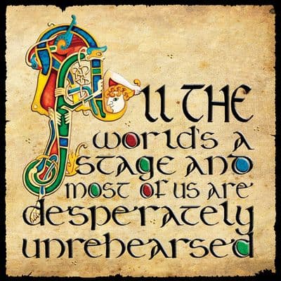 Celtic Greetings Card Sean O'Casey Quote