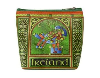Celtic Peacock Zip Coin Purse