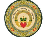 Claddagh Ring Wall Plaque Pot Holder